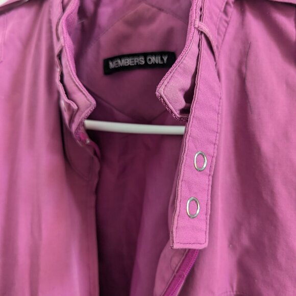 Bright Pink Members Only Jacket - Women's Size M - Picture 9 of 9